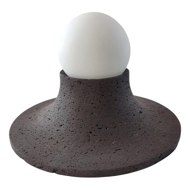 Basalte Natural Lava Stone Wall Lamp by Clemence Birot For Sale