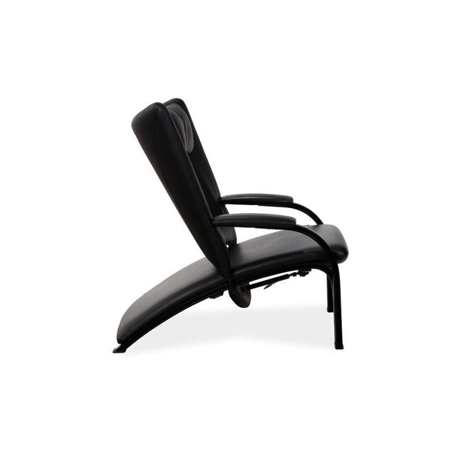 Spot 698 Leather Armchair in Black with Manual Function from Wk Wohnen For Sale - Image 12 of 16