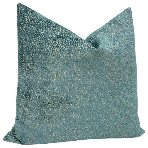 Contemporary 22" Aegean Cosmo Cut Velvet Pillows - a Pair For Sale - Image 3 of 5