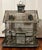 Antique 19th century French tole and wirework Victorian house form bird cage. A charming model with chimney, dormers on...