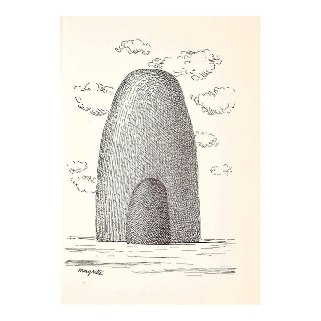 1966 Rene Magritte Signed Lithograph 1 Aube a L’Antipode For Sale