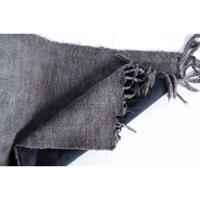 Vintage Grey Hemp Runner Rug For Sale - Image 14 of 17