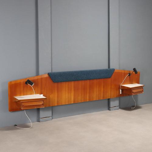 Vintage Headboard with Nighstands, 1950s For Sale - Image 11 of 11