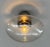 Italian 21st Century Polished Nickel and Clear Uno Flush Mount by Fabio LTD For Sale - Image 3 of 6