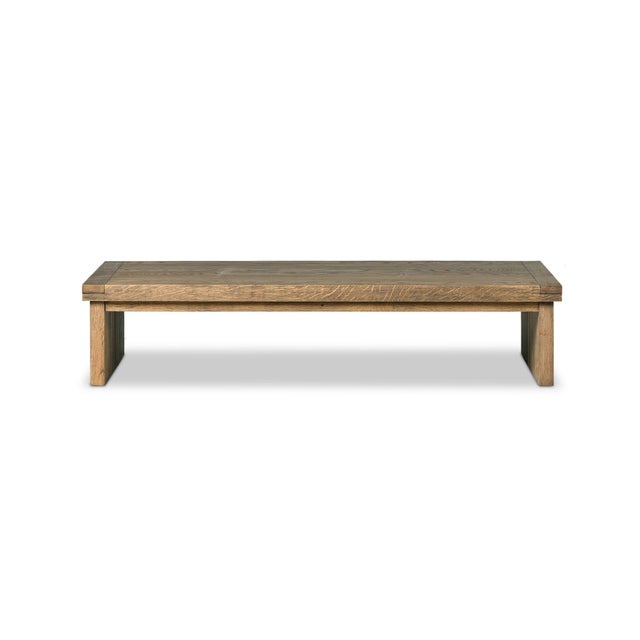 Four Hands Warby Coffee Table - Worn Oak Veneer For Sale - Image 9 of 12