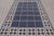 Rug & Kilim Title: Rug & Kilim’s Contemporary India Dhurrie Rug in Navy and Beige Grid For Sale - Image 4 of 9