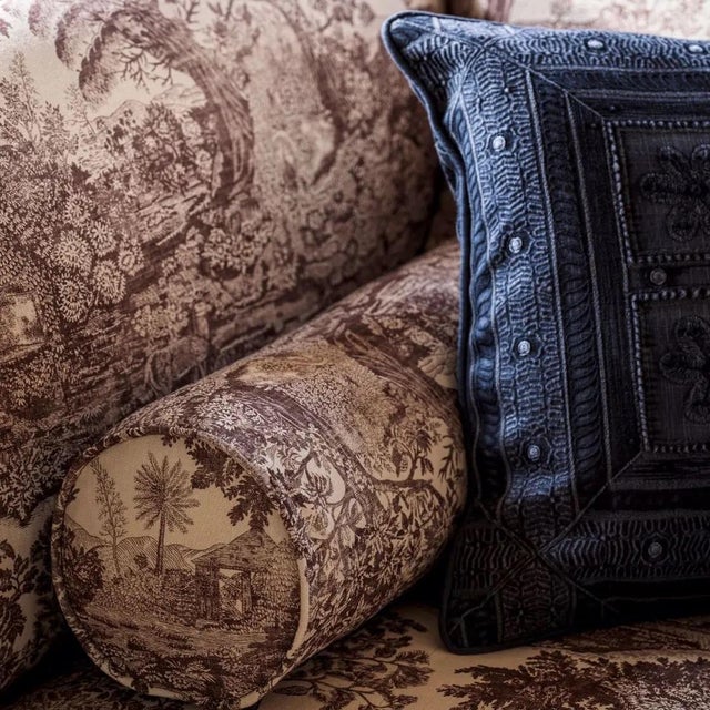 Sanderson Highgrove Toile Fabric in Gritstone For Sale - Image 4 of 4