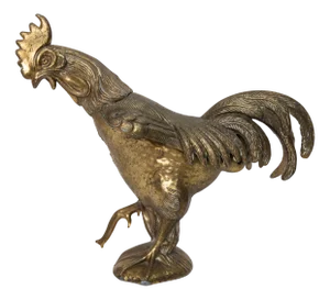 Rooster Ashtray in Spelter by FC, 1960