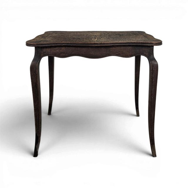 Louis XV Style Neo-Rustic Coffee Table in Oak For Sale - Image 5 of 5