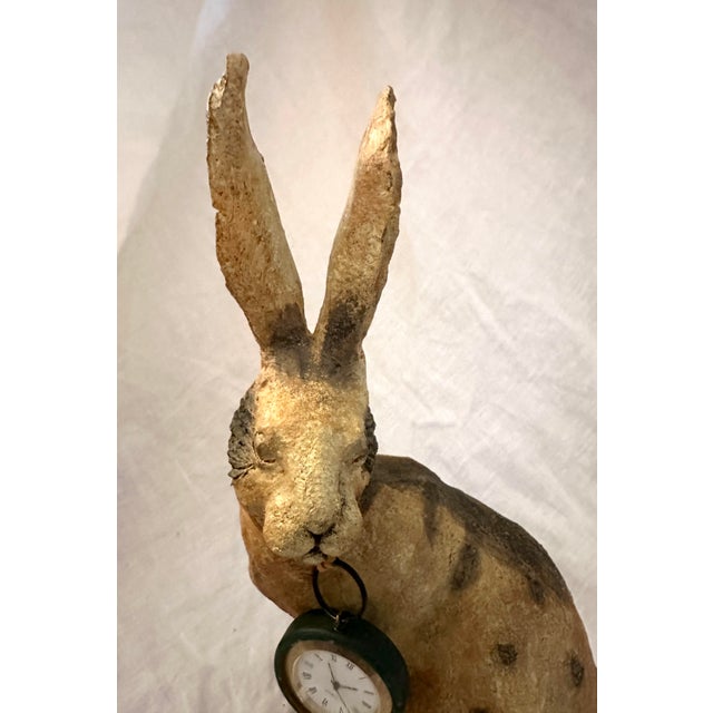 Vintage Rabbit W/Clock Figure For Sale In Palm Springs - Image 6 of 8
