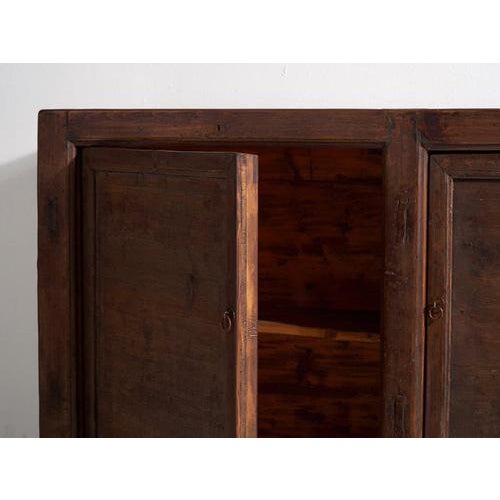 Brown Antique Sideboard with Two Doors, 1920 For Sale - Image 8 of 18