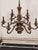 Mid 20th Century 9 Arm Antique Bronze Finish Chandelier For Sale - Image 12 of 12