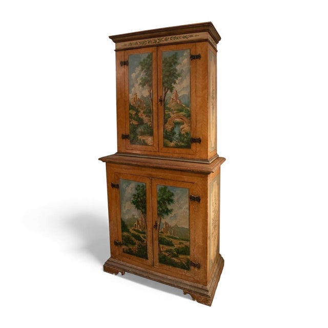 A beautiful Italian-made sideboard or buffet, hand-painted on its wooden frame. It offers ample storage space. Perfect for...