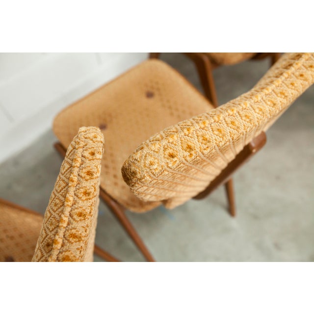 Chairs and Lounge Armchairs attributed to Roger Landault for ABC, 1950s, Set of 6 For Sale - Image 16 of 18