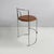 Gavina Italian Modern Brown Faux Leather and Steel Bar Stool by Kazuhide Takahama for Gavina, 1970s For Sale - Image 4 of 16