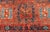 Vintage Turkish Tulu Rug With Bold Red Field and Blue Geometric Motifs For Sale In Atlanta - Image 6 of 12