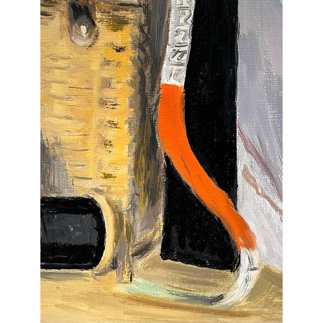 Modern Luce Brélaz, Tailor's Case, Oil on Canvas For Sale - Image 3 of 10