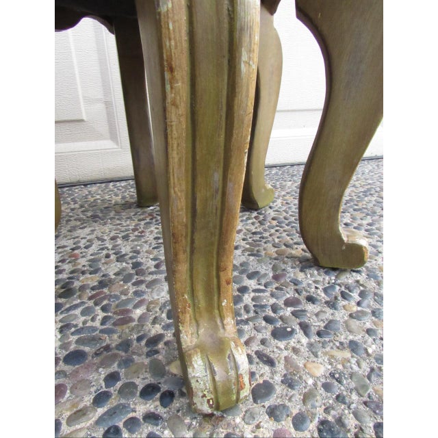 Pair of Antique Painted French Footstools For Sale - Image 11 of 18