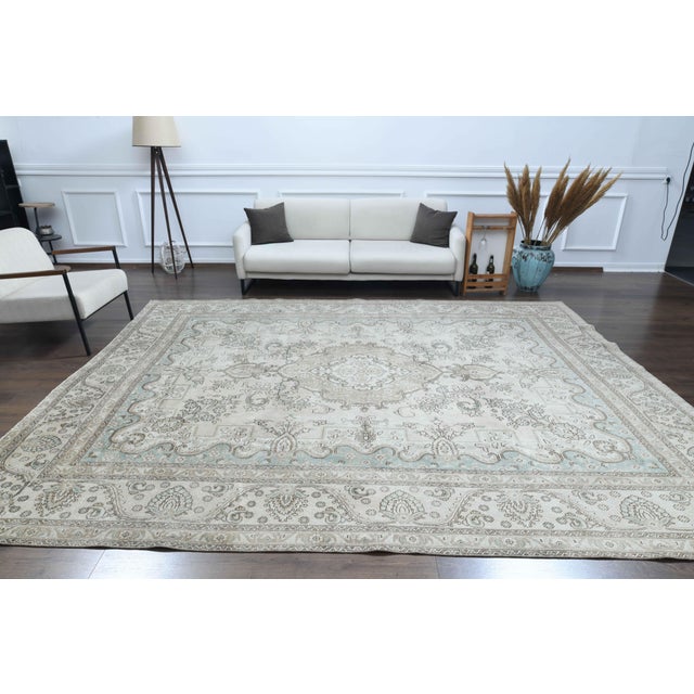 Vintage Persian Hand-Knotted area rug is a semi-antique vintage area rug. The '70s Eastern region of Anatolian's unique...