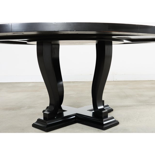 Ralph Lauren Ebonized Mahogany Round Basalt Dining Table For Sale - Image 12 of 18