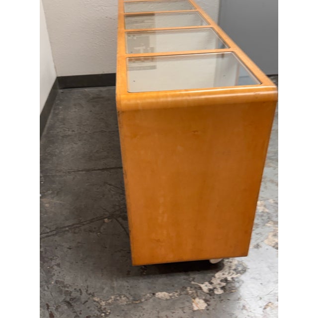 Bespoke Retail Display Case on Casters For Sale - Image 4 of 12
