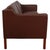 Børge Mogensen 3-seater sofa model 2213, upholstered in mokka Bizon leather. The sofa appears fully restored with new...