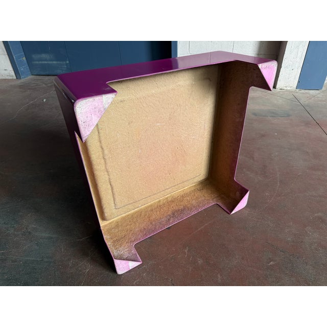 Purple Fiberglass Coffee Table, 1960s For Sale - Image 4 of 7