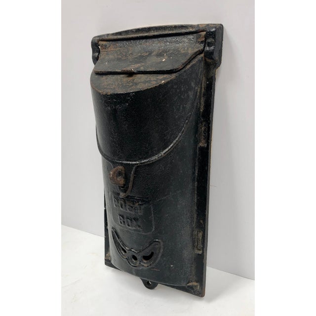 Vintage Griswold Iron Mailbox Chairish