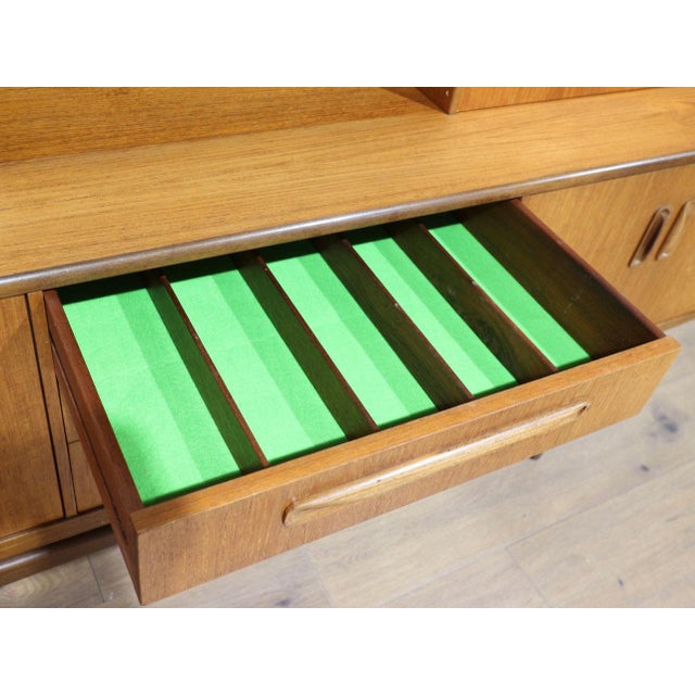 Mid Century Modern Vintage Teak Credenza Hutch Buffet by G Plan Danish Style For Sale - Image 9 of 15