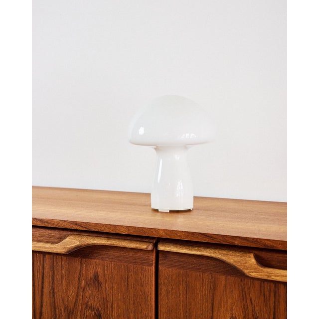 Space Age Mushroom Milkglass Table Lamp, 1970s, in Flawless conditions. Designed 1970 to 1979 European Plug (up to...
