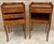 French Cherry You and Me Nightstands with Drawers and Open Shelf, 1960s, Set of 2 For Sale - Image 13 of 17