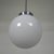 Art Deco Pendant Lamp with White Globe, 1930s For Sale - Image 4 of 13