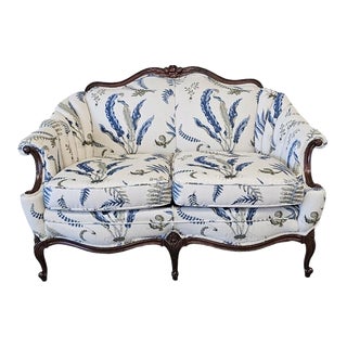 Queen Anne Style Loveseat For Sale