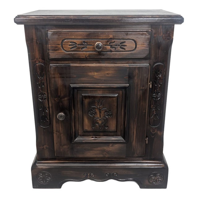 Rustic Wood Cabinet from Voglaner, 1968 For Sale