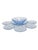1930s Art Deco Azure Dessert Service from Niemen Glassworks, Poland, 1930s, Set of 7 For Sale - Image 5 of 5