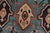 Textile Heriz Rug 5’10” X 8’11” Blue Wool Vintage Tribal Hand-Knotted Oriental Carpet For Sale - Image 7 of 13