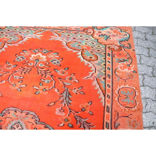 1960s Vintage Decor Rug For Sale - Image 6 of 11
