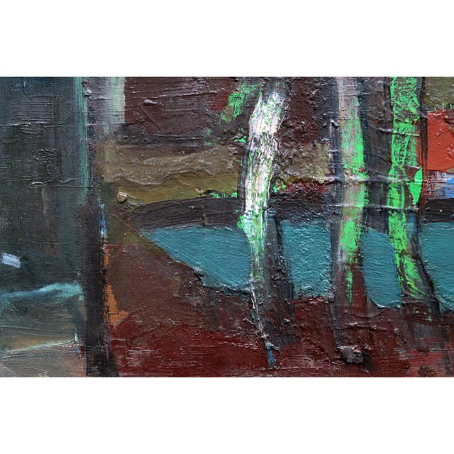 Aleksandr Rodin, Landscape by the River, Oil on Cardboard, 1970s For Sale - Image 4 of 9