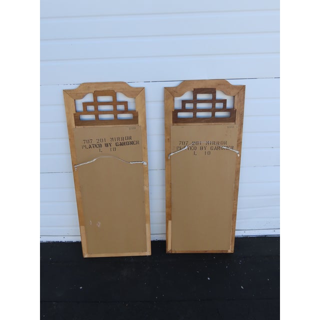 Late 20th Century Henry Link Hollywood Regency Wall Bathroom Vanity Mirrors a Pair 6408 For Sale - Image 5 of 13