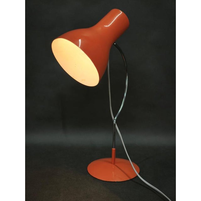 Orange Table Lamp by Josef Hůrka for Napako, Czechoslovakia, 1960s For Sale - Image 11 of 13