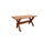 Brutalist X-Base Trestle Dining Table in Oak by Bram Sprij, 1960s For Sale - Image 9 of 9