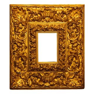 Italian Carved and Gilded Frame, Central Italy, Late 17th Century For Sale