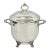 Vintage Victorian Silver Plated Footed and Covered Lidded Bar Ice Bucket For Sale