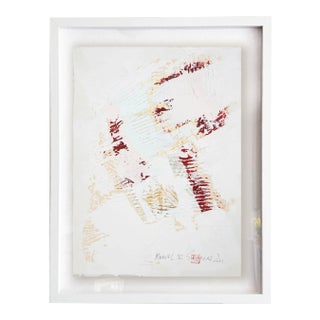 "Marvel.V" Contemporary Minimalist Abstract Gold Leaf Painting, Framed For Sale