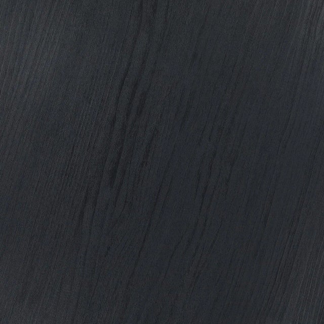 Wood Modern Black Stack Pedestal Dining Table For Sale - Image 7 of 8