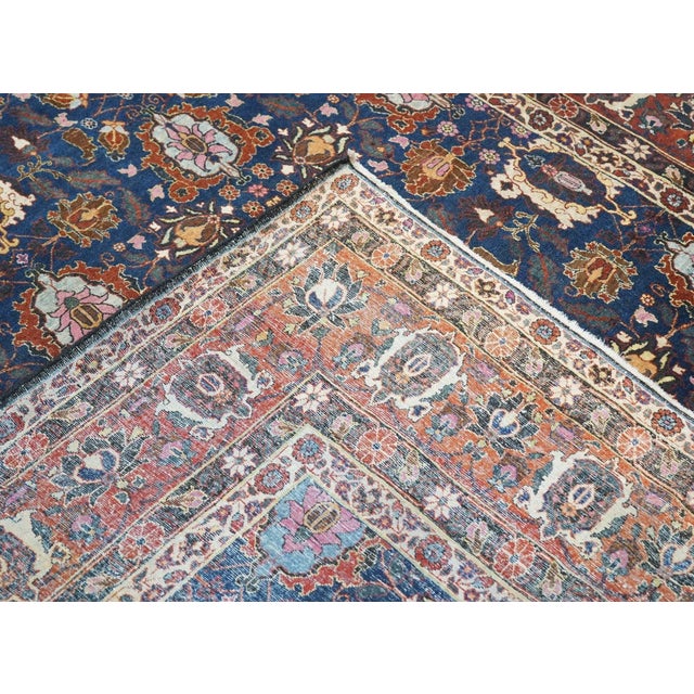 Antique Persian Veramin Rug 7'10'' X 10'5'' For Sale - Image 11 of 12
