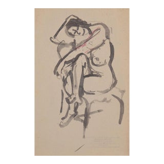 'Seated Nude', Paris, Louvre, Académie Chaumière Et Etrangères, Lacma, Sfaa For Sale