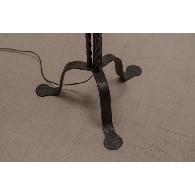 Metal Mid-Century French Brutalist Floor Lamp, 1960s-1970s For Sale - Image 7 of 10