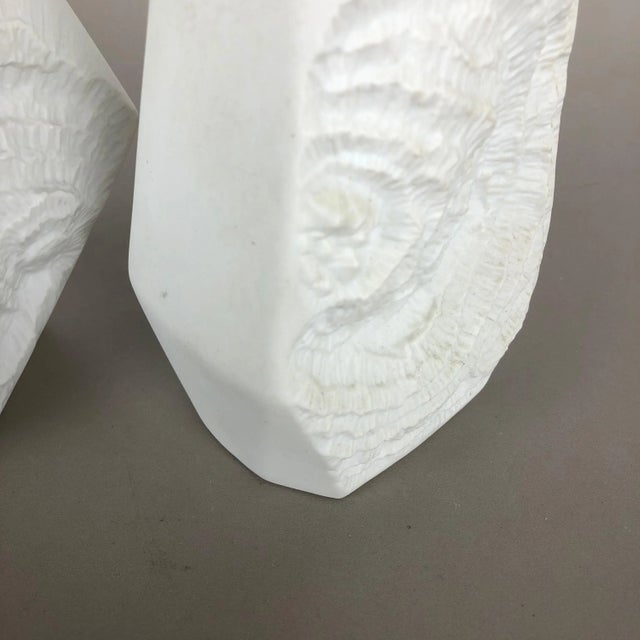Op Art Biscuit Porcelain Vases from AK Kaiser, Germany, 1970s, Set of 2 For Sale - Image 10 of 18