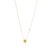 Metal 2.04ct Natural Lemon Topaz & Diamond Station Clover Pendant Necklace in 14k Gold For Sale - Image 7 of 12